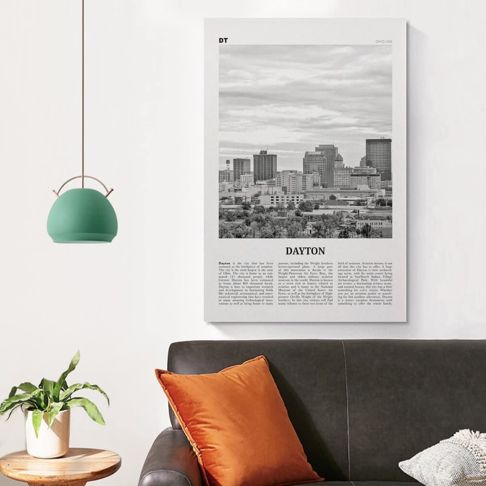 アートポスター　「DAYTON’S GALLERY••• 」 Amazon.com: Dayton Print Black And White, Dayton Wall Art