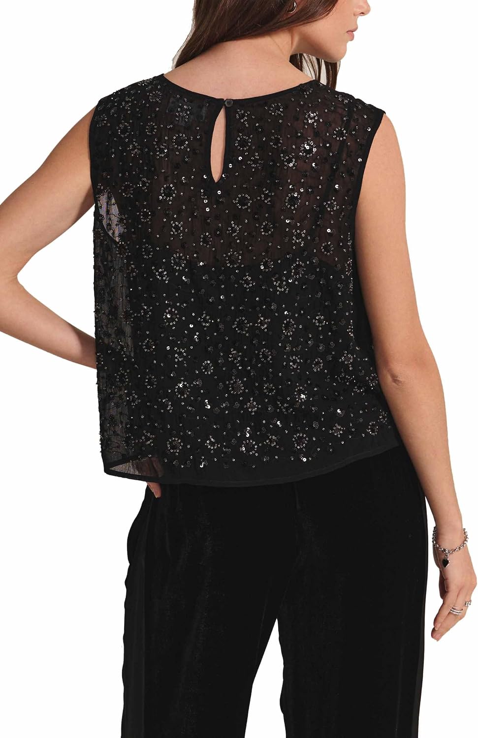 Velvet by Graham & Spencer Women's Serena Sequins Top
