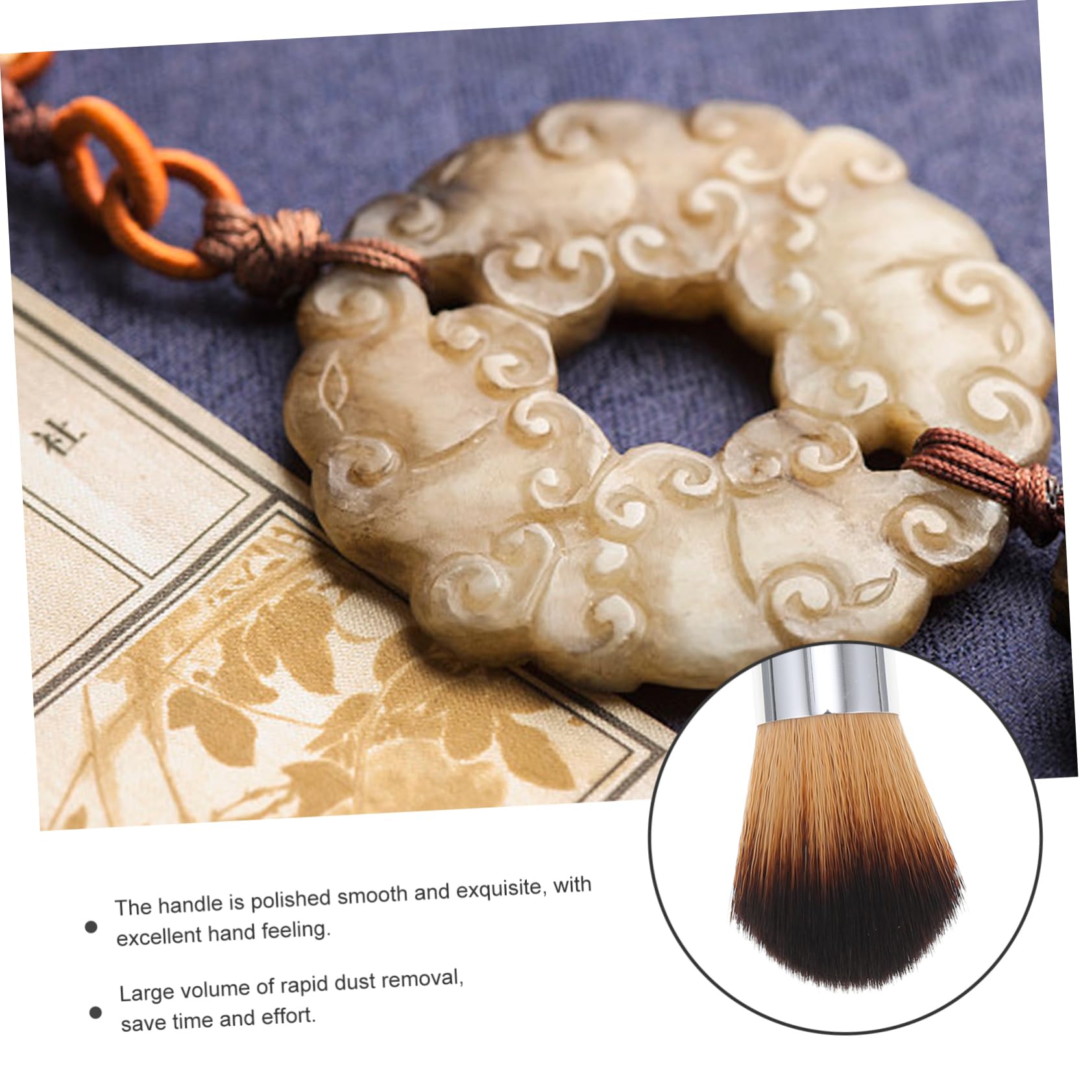 Anneome Cepillo De Limpieza De Madera Con Mango Ergonómico Para Instrumentos Musicales 4 Unidades Para Jade Y Objetos De Arte.