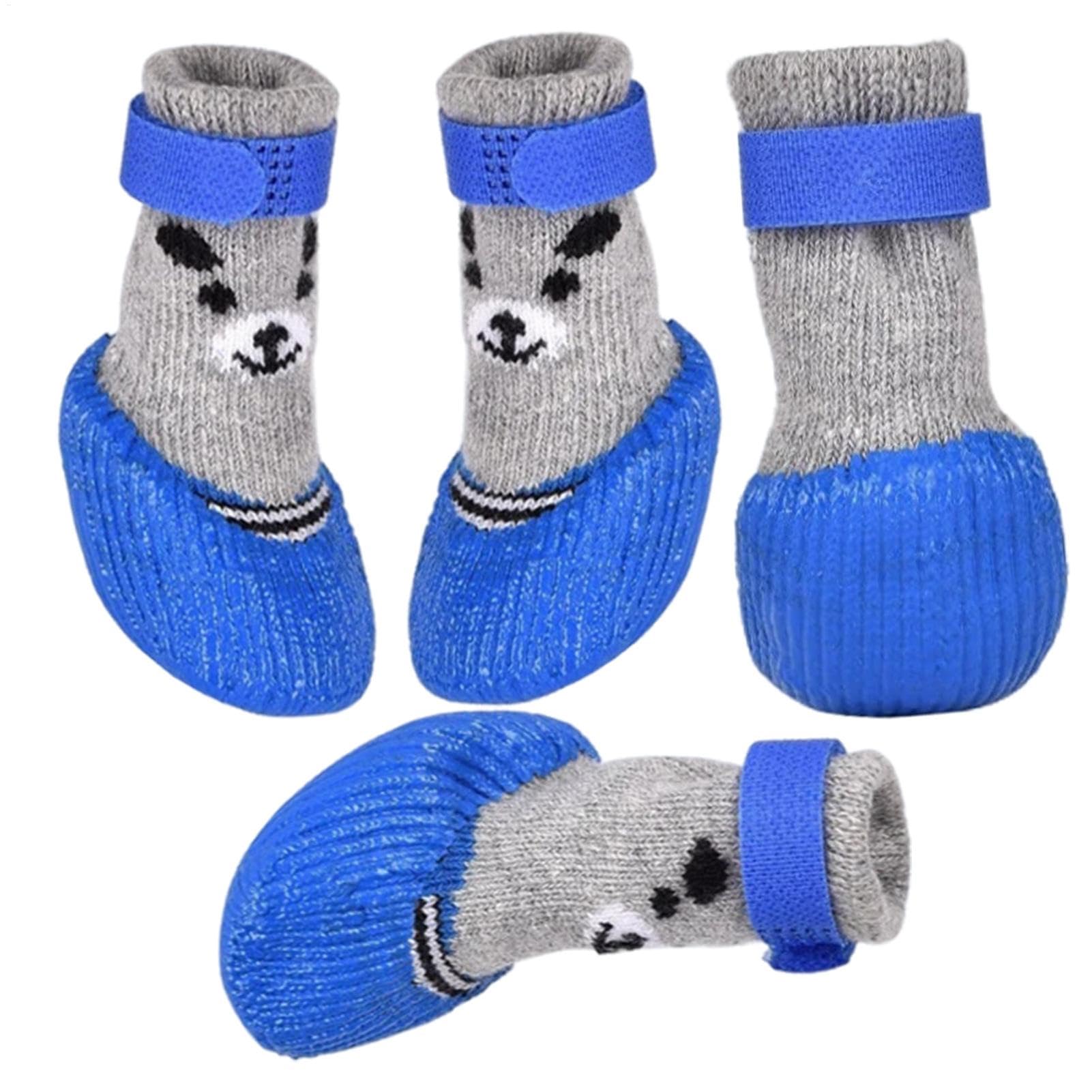 Waterproof Dog Boots, Winter Non Slip Dog Shoes, Dog Adjustable Strap Shoe Cover, Breathable Dog Booties Pet Supplies for Large Medium Small Dogs