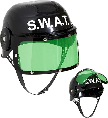 Dress Up America Casco SWAT para niños casco de policía SWAT - Accesorio y vestido de disfraz SWAT Gear