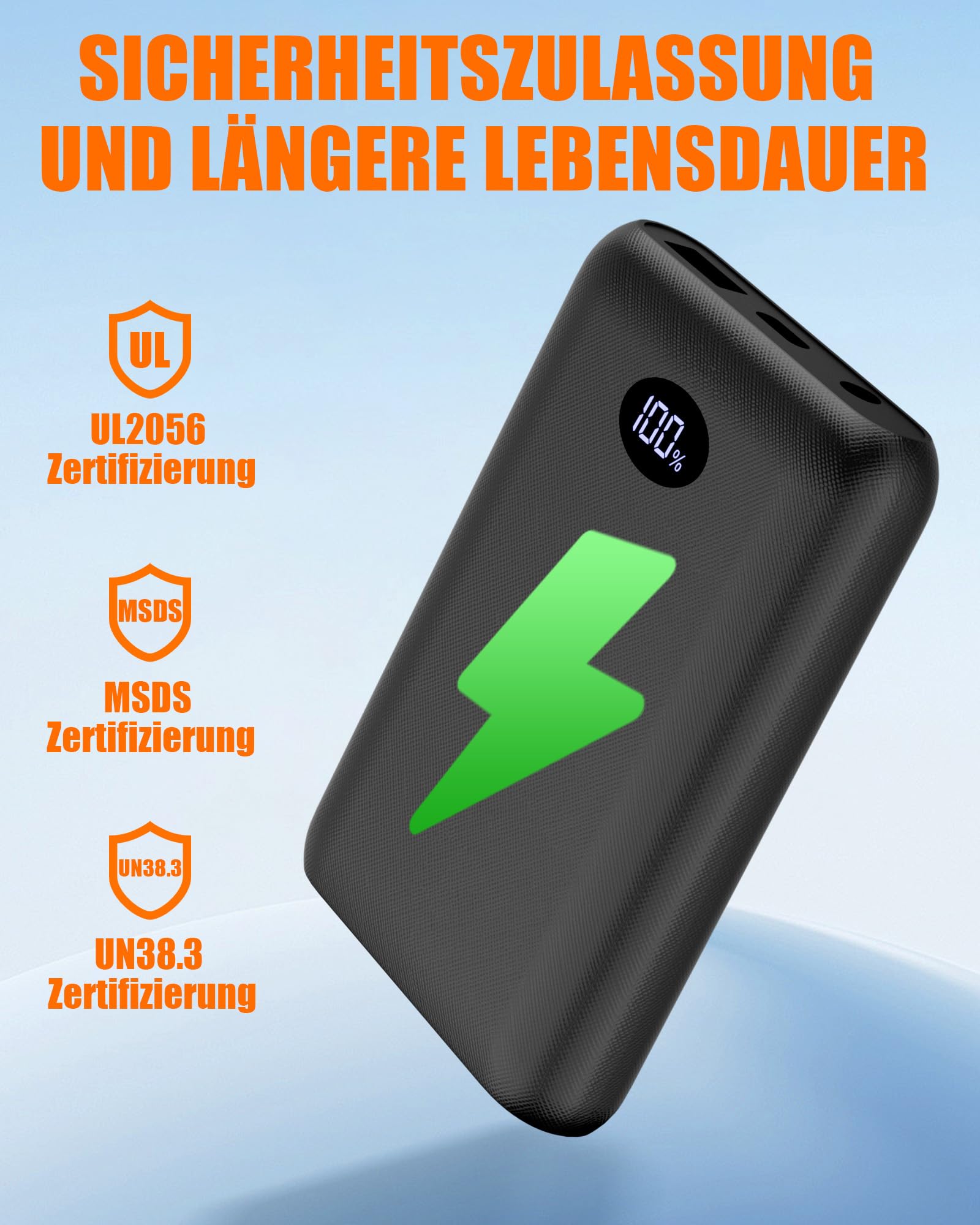 Batterie externe 7,4 V 10 000 mAh pour vêtements chauffants rechargeable 5 V 3 A