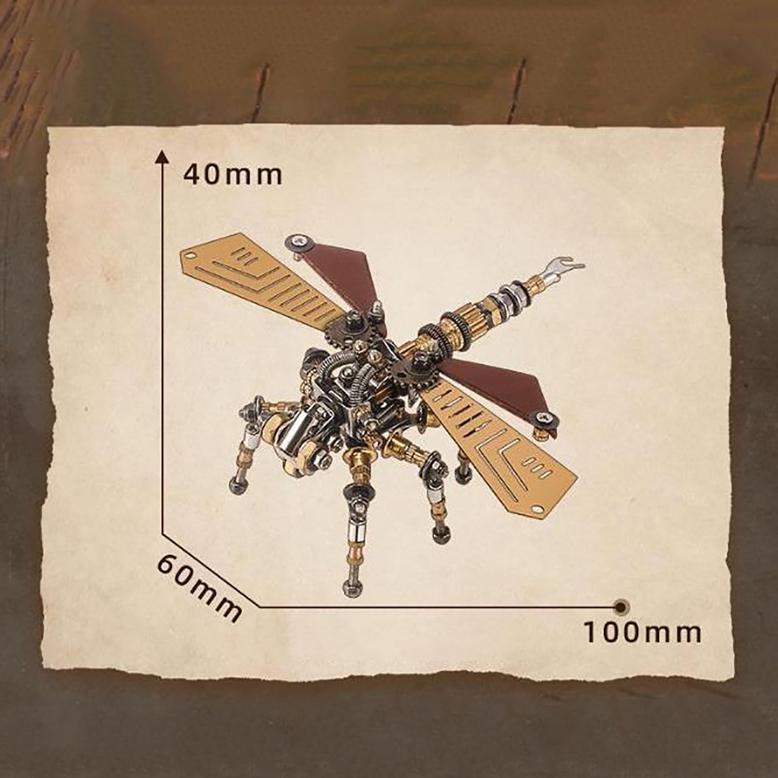 Metalowe puzzle 3D dla dorosłych, zestaw modeli do samodzielnego montażu pszczół, odłączane puzzle 3D, mechaniczna zabawka edukacyjna, idealny wystrój pokoju i wybór prezentów.(243pcs)