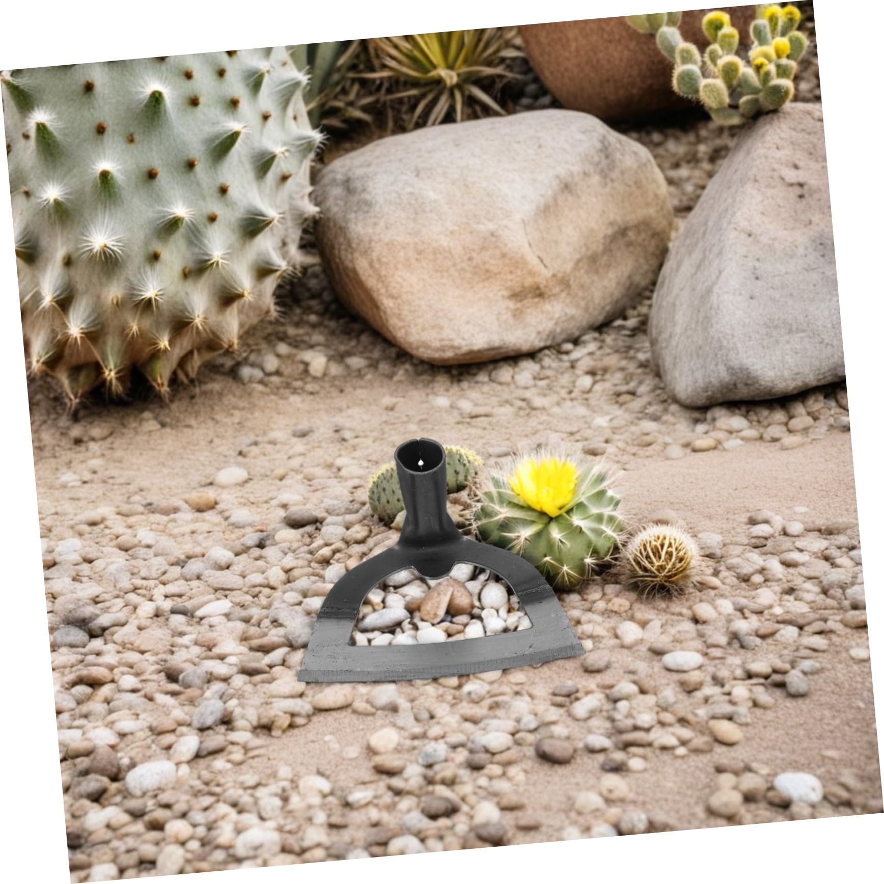 BESPORTBLE 2piezas Azada Hueca Para Jardinería Herramienta Desmalezadora De Acero Inoxidable Azada De Arrastre Para Aflojar La Tierra y Quitar El Césped Jardín