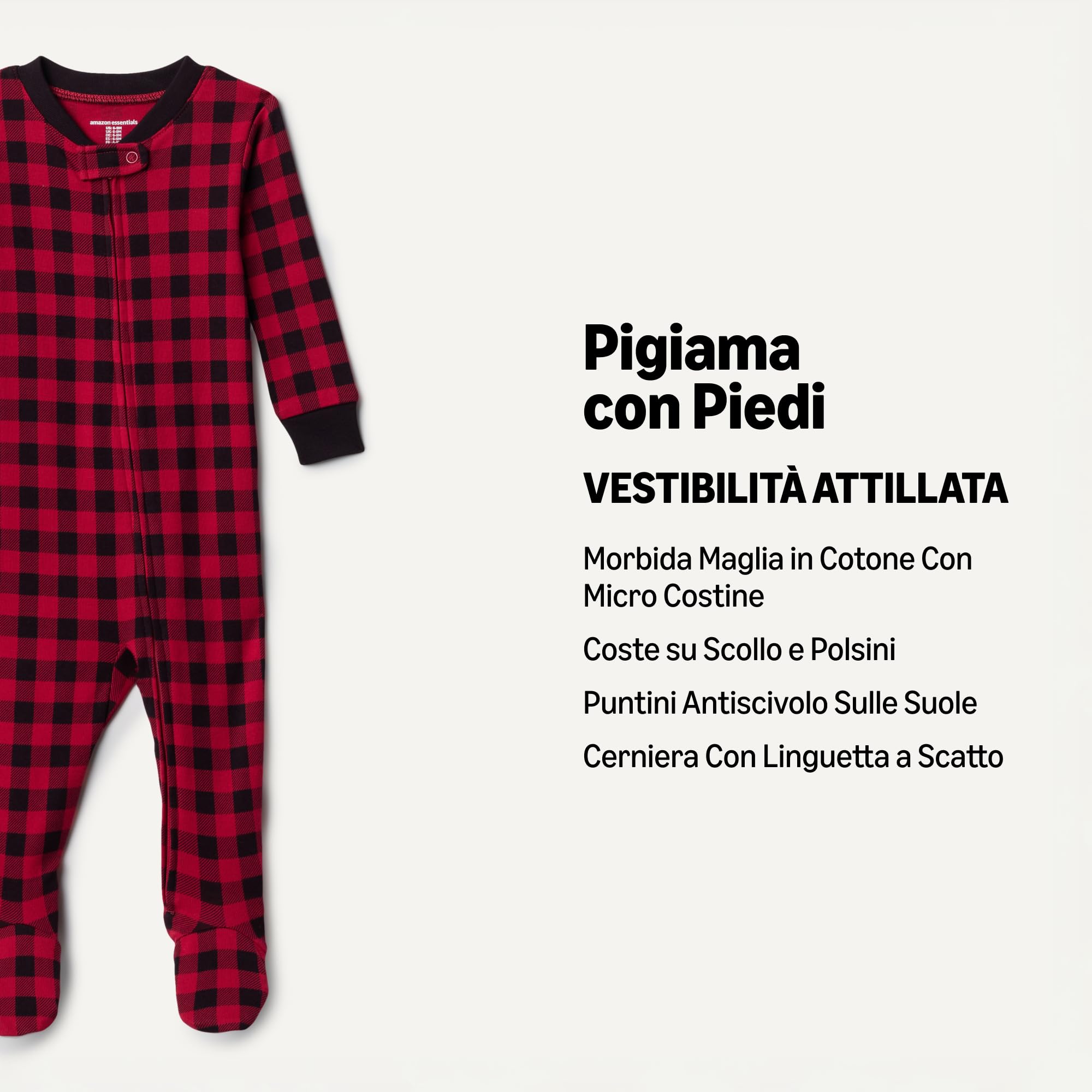 Amazon Essentials Completi Coordinati di Pigiami Natalizi per La Famiglia