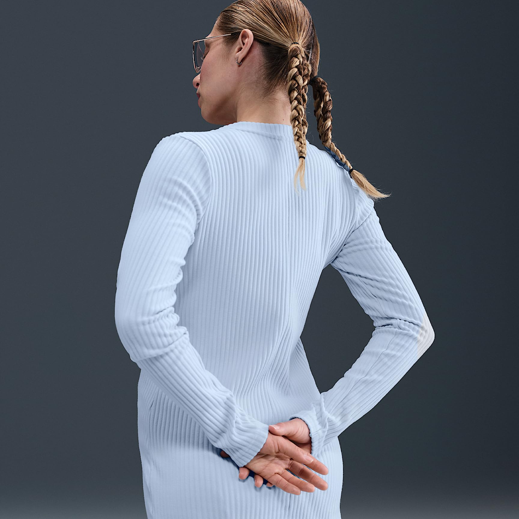 NIKE Sportswear Chill Rib Schmal Geschnittene Strickjacke (Damen) Cárdigan Mujer
