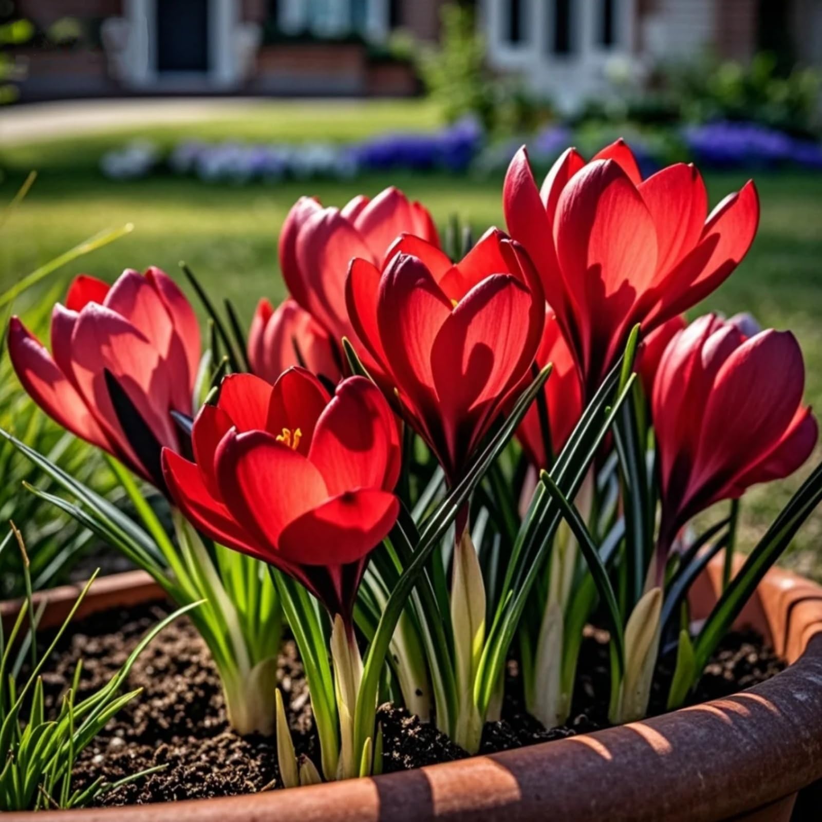 Perennial Crocus Bulbs/Suitable for Autumn Planting and Spring Flowering/Professional Planting for Stunning Garden Displays-15 Bulbs-B
