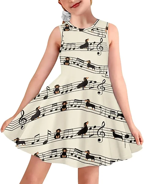 Youngerbaby Girls' Dress Kids Sleeveless Sundress Tie Twist Slim Fit Party Dresses for 5-14 Years Girl