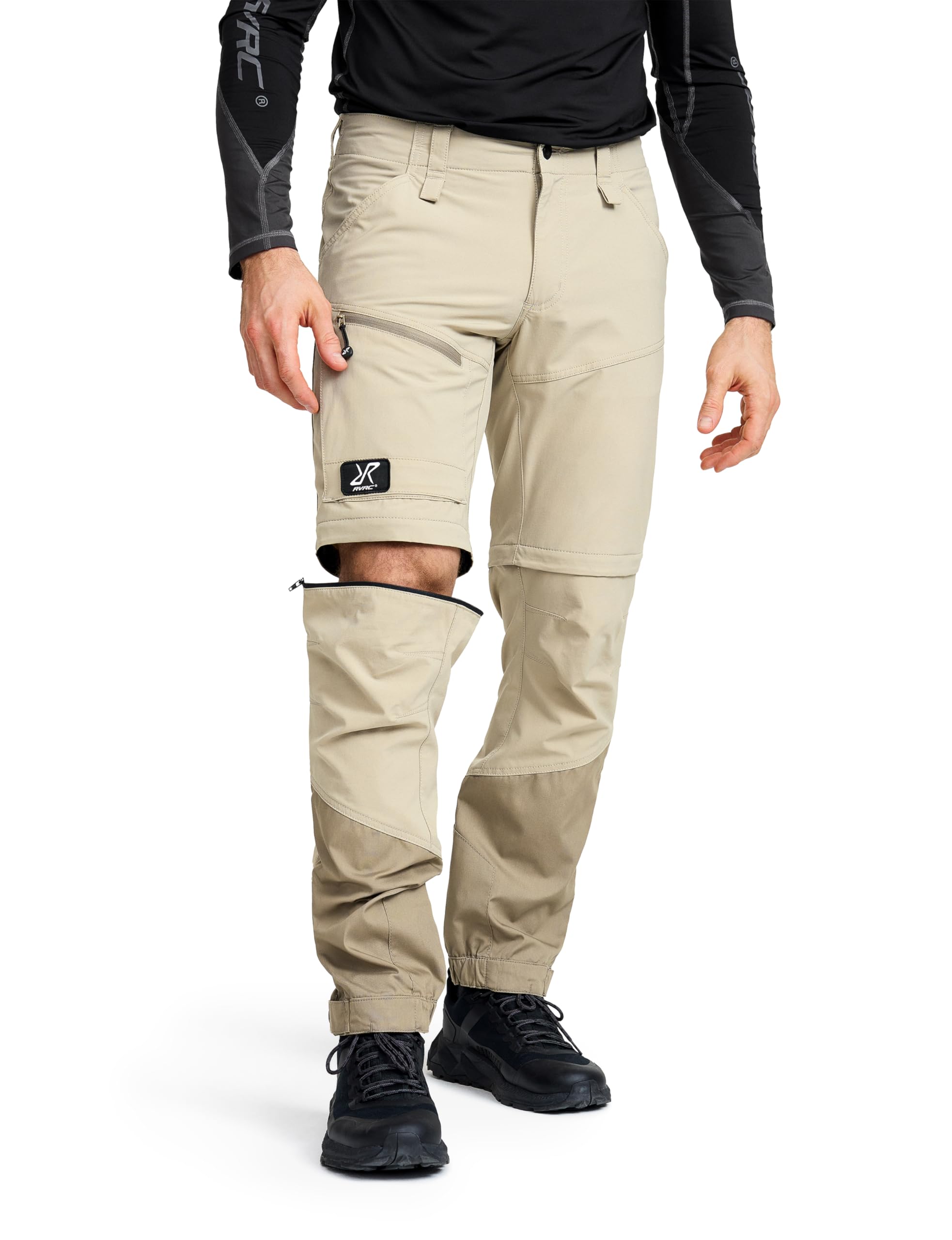 RevolutionRace Range Pro Stretch T Zip-Off Pants pour Homme, Pantalon de Randonnée Convertible pour Les Activités en Plein Air