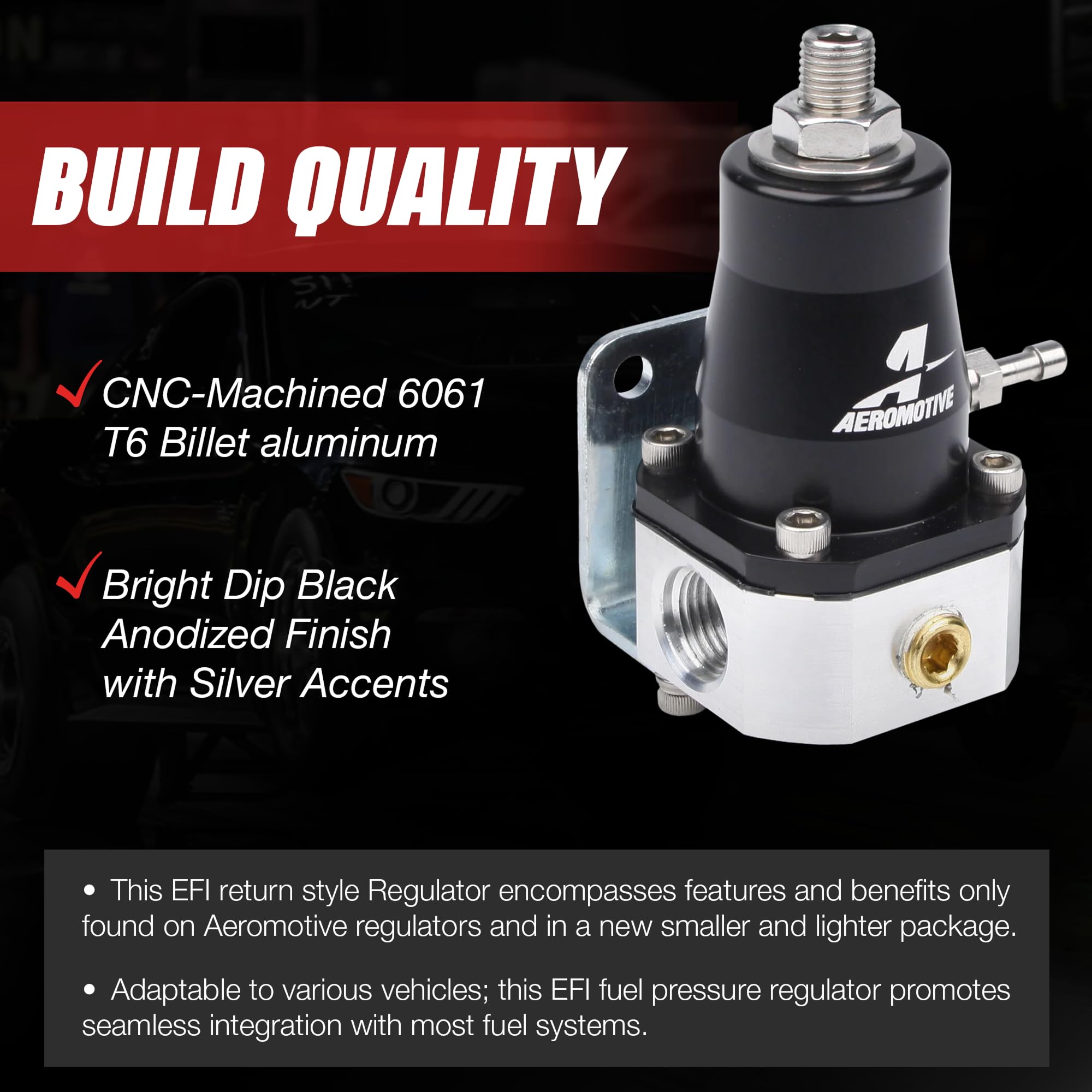 Amazon.com: Aeromotive EFI Fuel Pressure Regulator - Adjustable 40