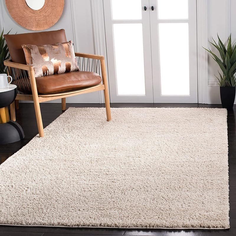 Image of zia carpets Cozy Soft Shaggy Non Slip Carpet for Home Decor Aesthetic Rugs with 2.5 inch Thikness Size 7x10 feet