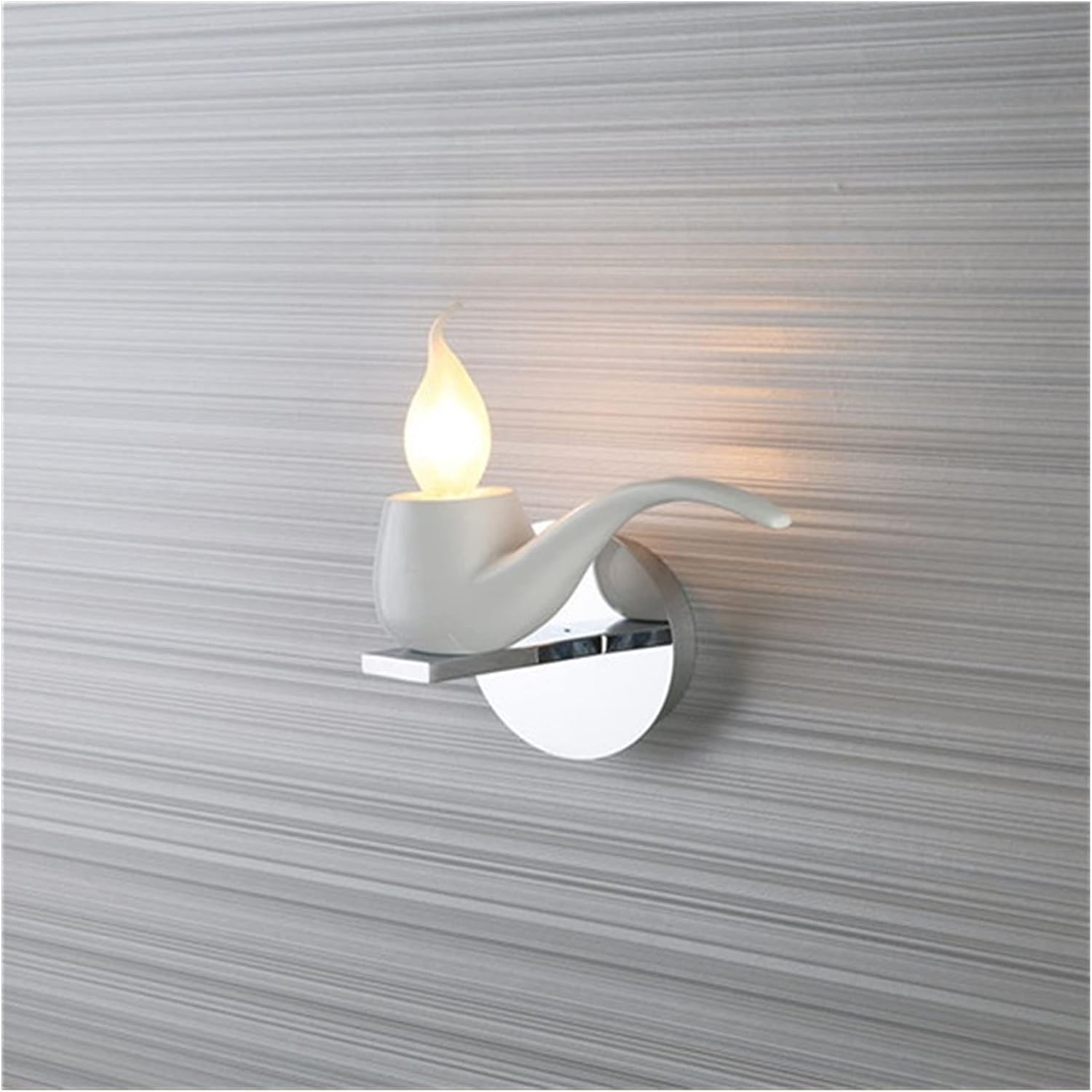 VDOQTLJT Wall lamp Lamps Modern Lights Fashion Pipe Creativity Smoke Pot Living Room Bedroom Bedside Lamp Decorative Sconce(Bianco,WarmWhite(27003500K))