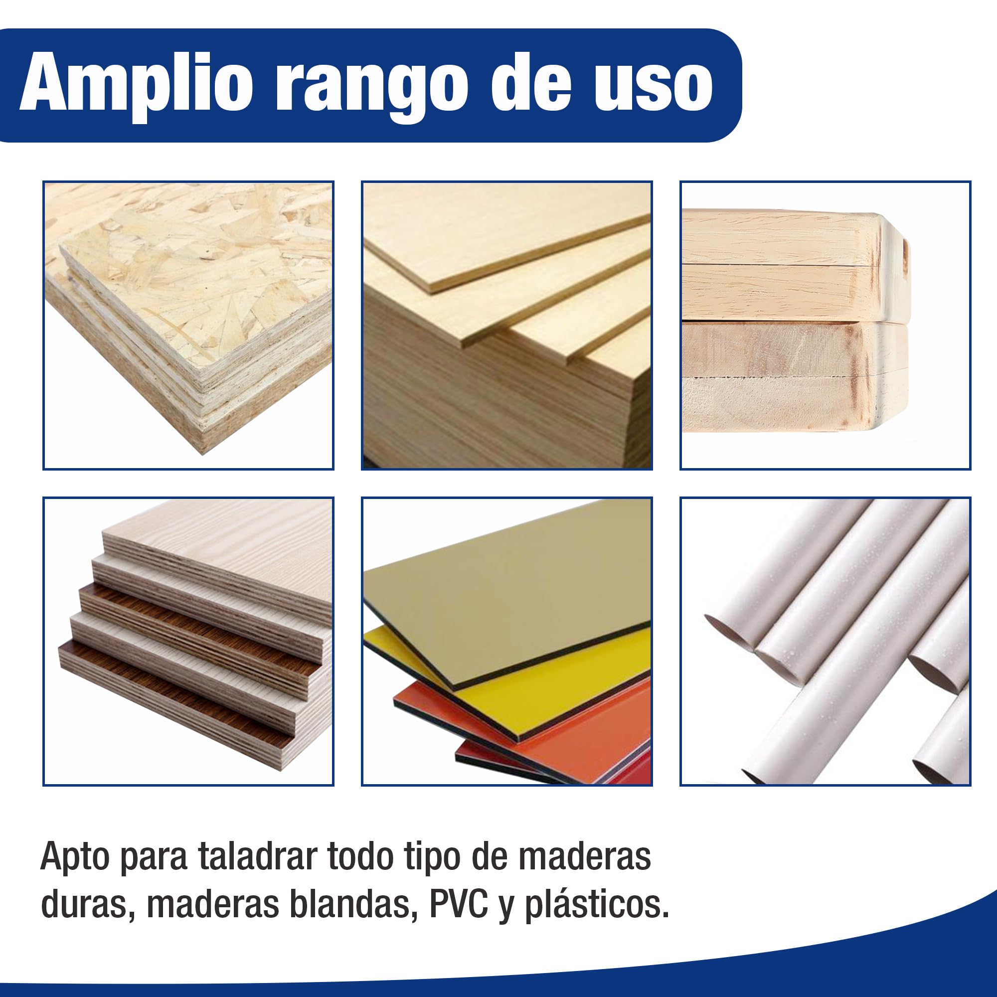 WORKPRO - Juego de 8 brocas de madera planas para madera, varilla hexagonal de cambio rápido de 6,35 mm, 12 mm/16 mm/18 mm/20 mm/22 mm/25 mm/28 mm/32 mm, estuche de almacenamiento