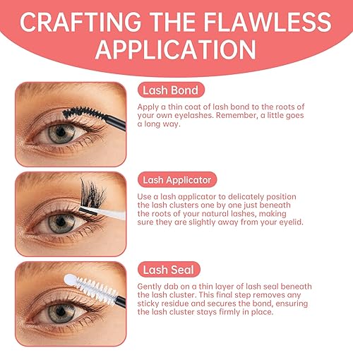 Miniatura 5 de INENK - Kit de pegamento para pegar y sellar pestañas, pegamento de pestañas superfuerte para extensiones de bricolaje, de larga duración,