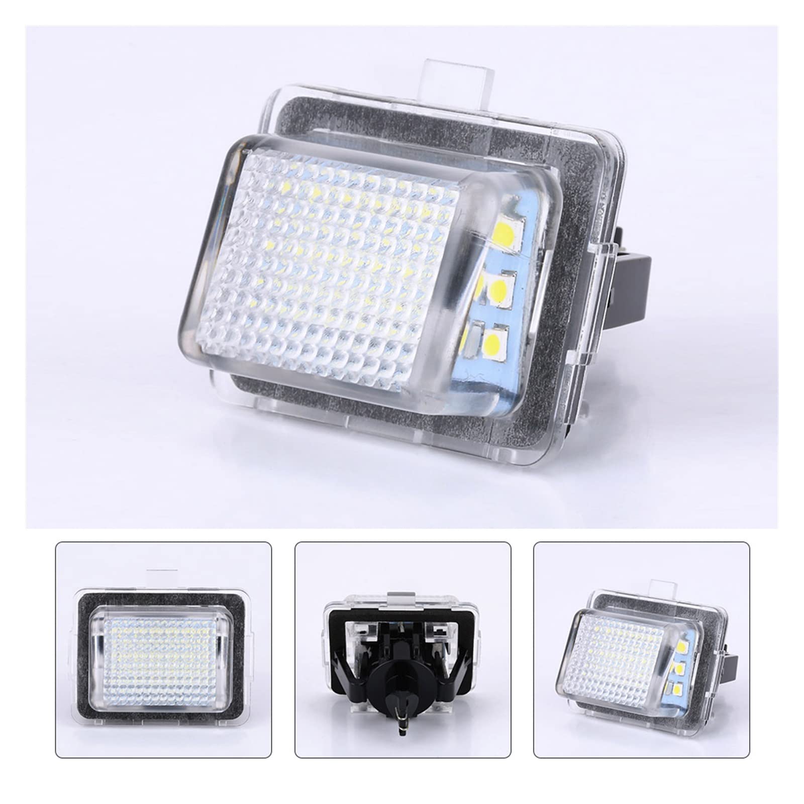 XENITE Luce Targa Posteriore 2PCS - Numero Luce della Targa della Lampada per W204 2008-2010 C300 C350 Bianco 12V per W221 S600