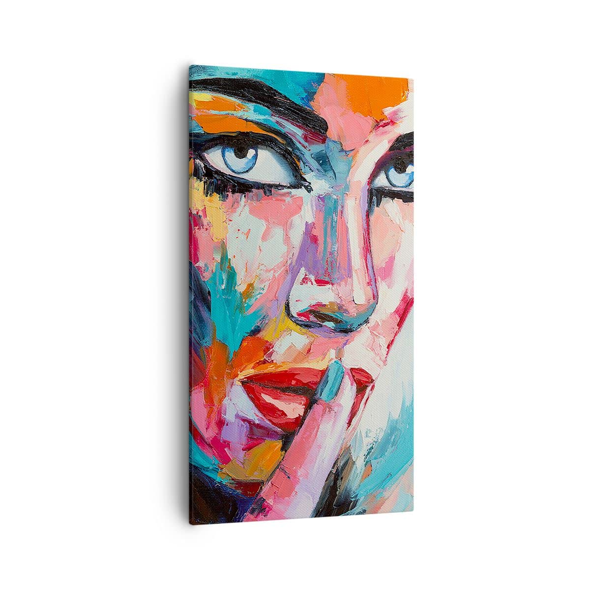 ARTTOR Lienzos decorativos 55x100cm Cuadro Sobre Lienzo Moderno Vertical niña cara Grande Dormitorio Cocina Cuadros Pared Imágenes Cuadros Decoracion Salon Wall Art Prints Decor Canvas PA55x100-3444