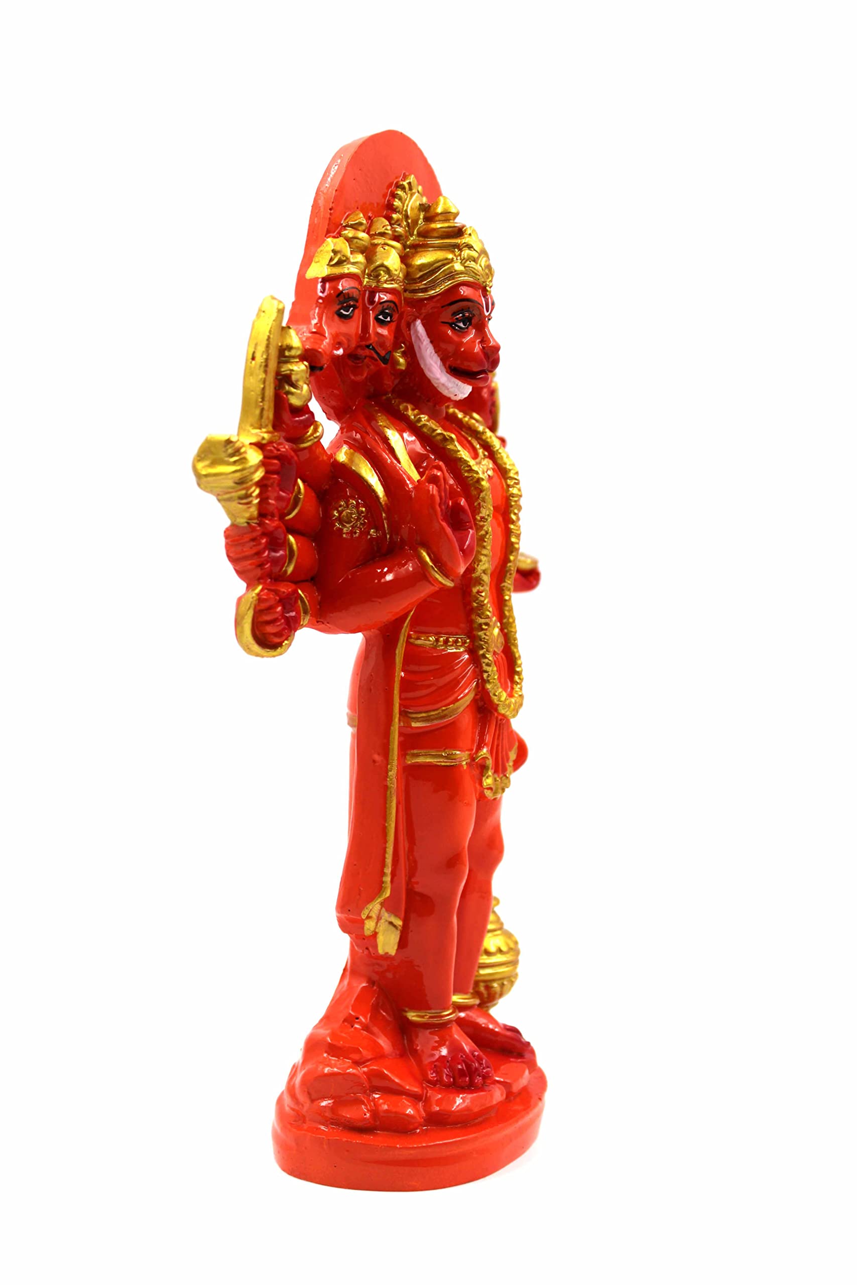 Buy SULFAX Poly Resin Hand Made Scupluture of Panchmukhi Hanuman