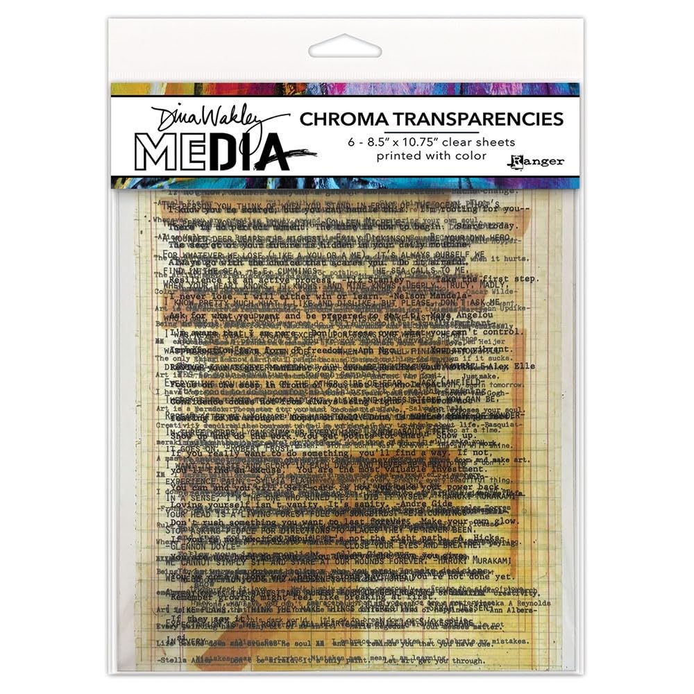 Transparencias multimedia para manualidades con frases inspiradoras para diario Junk Journal