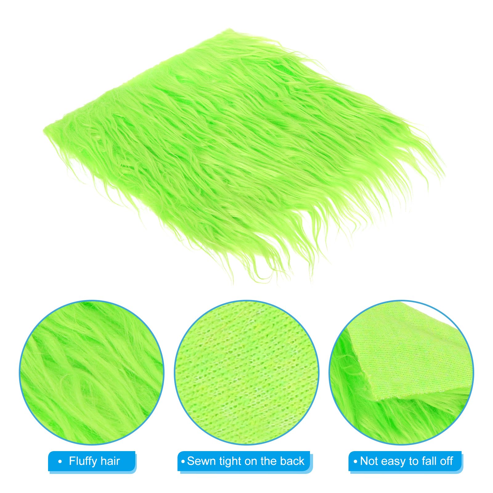 PATIKIL Plush Faux Fur Fabric Square - Image 4