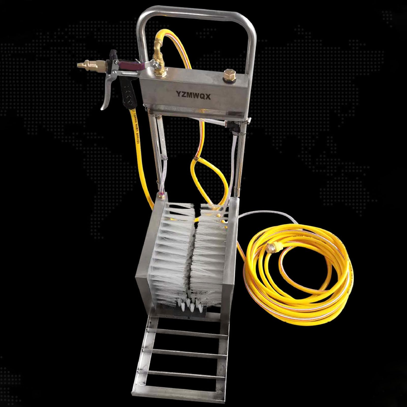 Pulitore Automatico per Stivali in Acciaio Inossidabile con Alta Efficienza per Allevamenti di Bestiame 28 Cm X 54 Cm