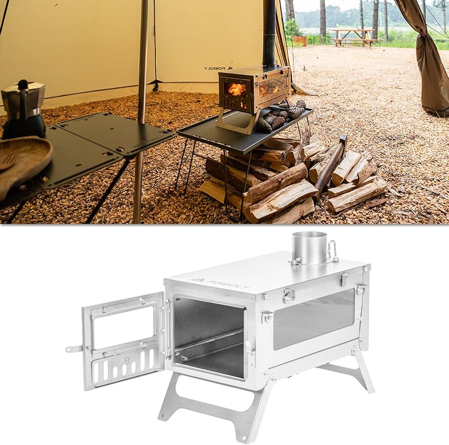 POMOLY Ti チタン薪ストーブ　おまけ付き Amazon.co.jp: POMOLY Ti Mini チタン薪ストーブ ソロキャンプ用