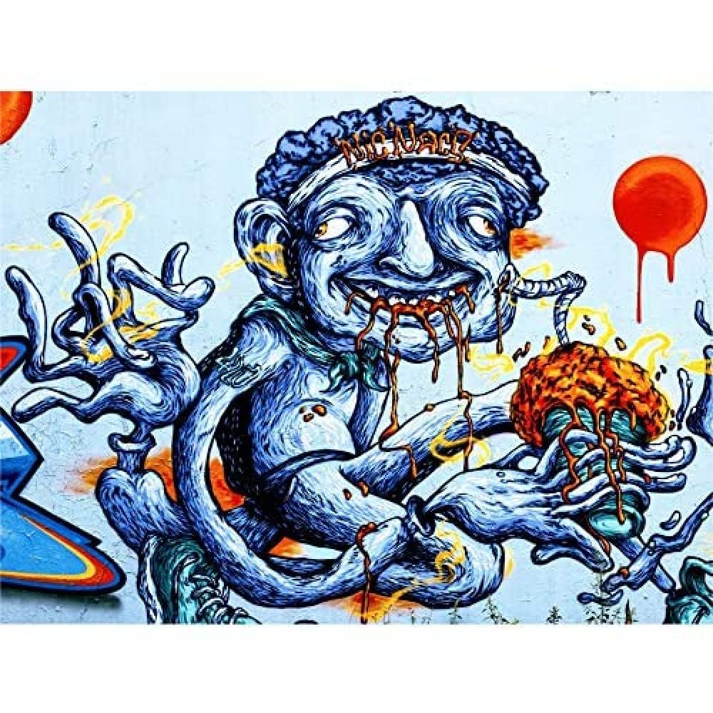 Graffiti-Tagger-Spray Can Wand-Kunstdruck