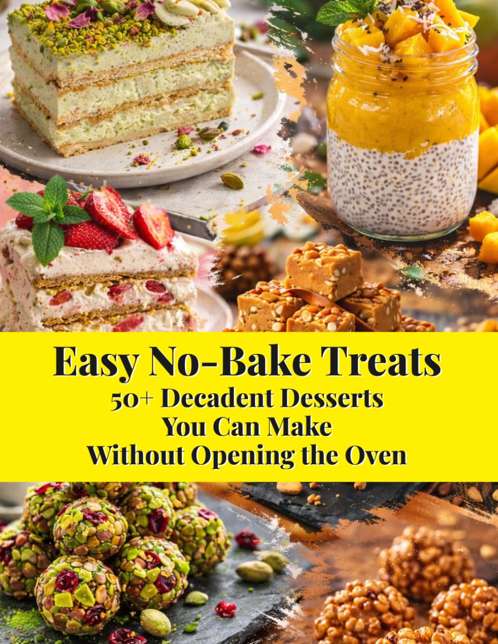 Easy No-Bake Treats: 50+ Decadent Desserts You Can Make Without Opening The Oven: Simple, Stress-Free Recipes for Beginners to Create Delicious Sweets at Home