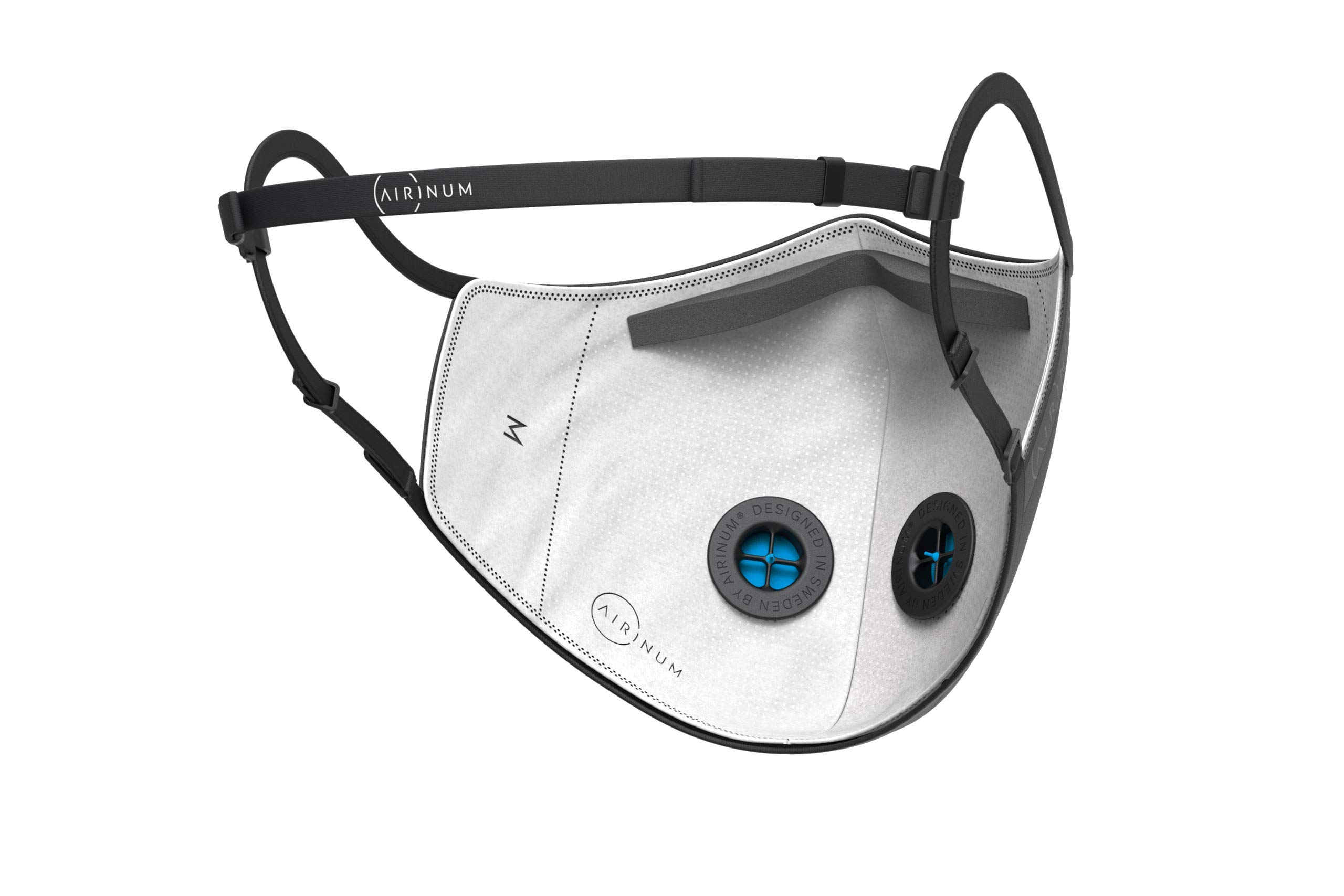 Airinum Urban Air Mask 2.0 - Onyx Black S | Maschera di Protezione Respiratoria Riutilizzabile e Regolabile, Che Protegge Contro L’inquinamento, lo Smog, gli Allergeni e i Batteri