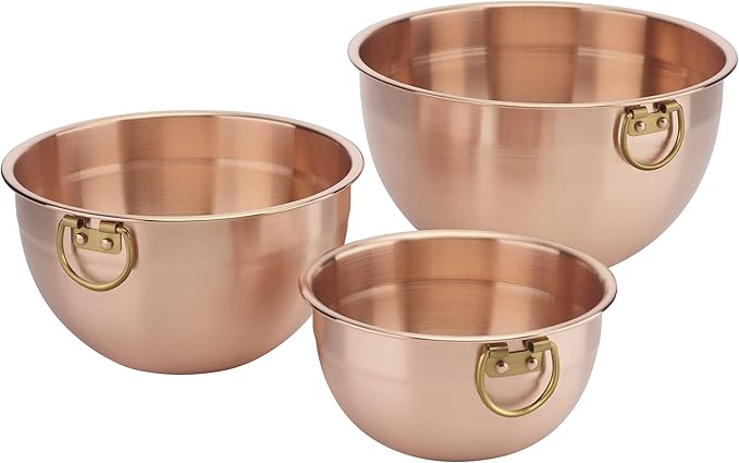 Cuisinart CCMB-3P 3 pc. Copper Mixing Bowl Set