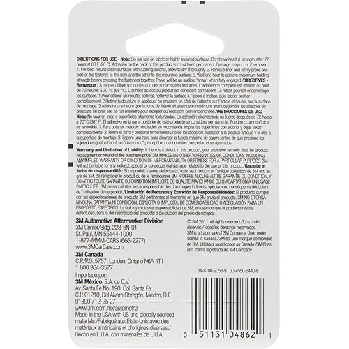 Miniatura 4 de Cierre resellable 3M dual transparente de 1 x 1 pulgada., 1, Transparente
