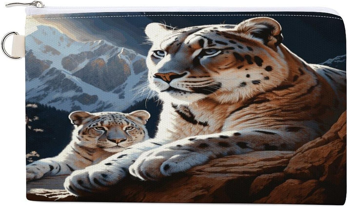 Mountain Lions Coin Purse Mini Coin Pocket Pouch Change Holder for Men Women Portable Change Wallet