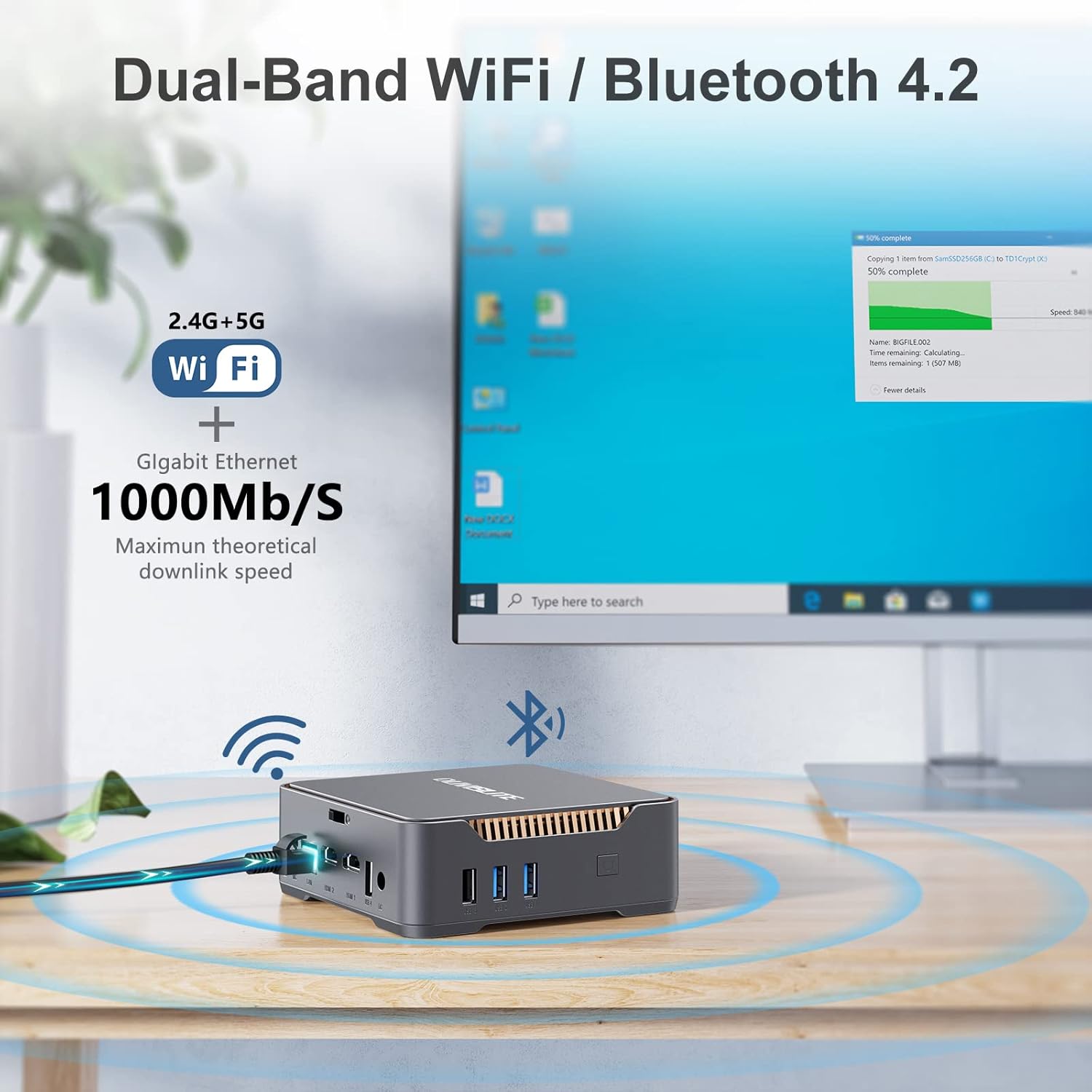 Buy Mini PC Window 11 Pro with Ιntel Celeron J4125 (Up to 2.7GHz), 8GB