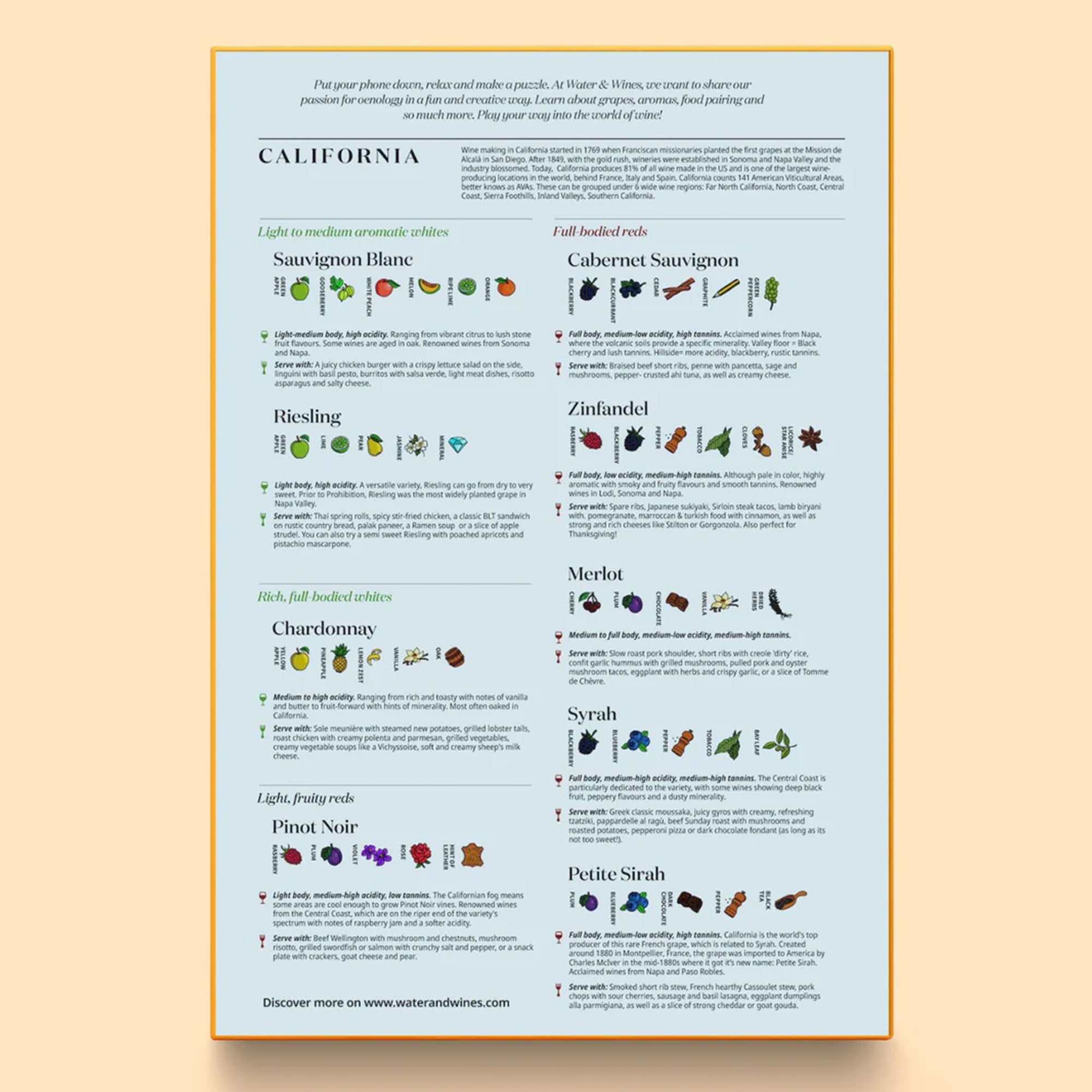 Amazon | カリフォルニアワインパズル - 手描きのジグソーパズル 1000
