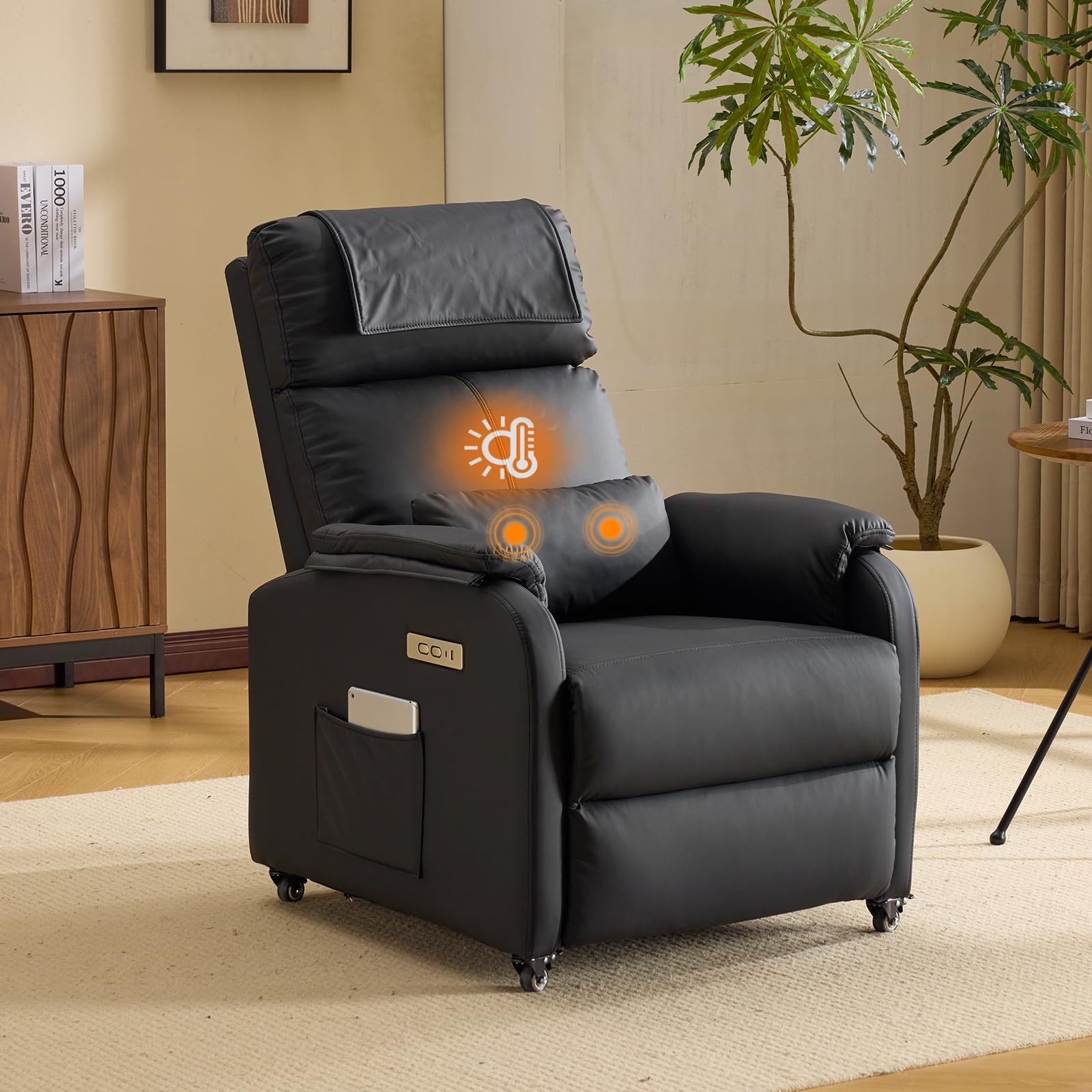 Fauteuil de relaxation avec fonction massage 8 points 5 niveaux d