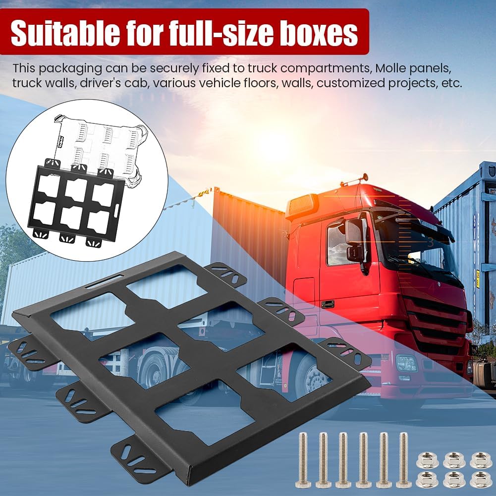 Mounting Plate Compatible with Milwauke-e Packout, 50Lbs Load Capacity for Tool Storage and Organization System(COLOR:Black)