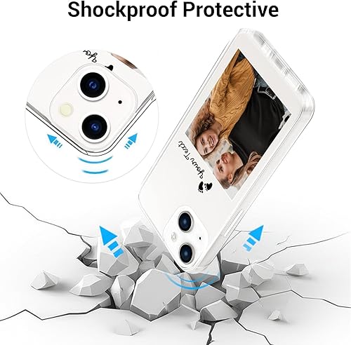 Miniatura 5 de Personalized TPU Soft Phone Case for iPhone 17161514131211 Pro Max Mini XR XS X - Custom Picture Case, Valentine's, Christmas, Birthday Gift for