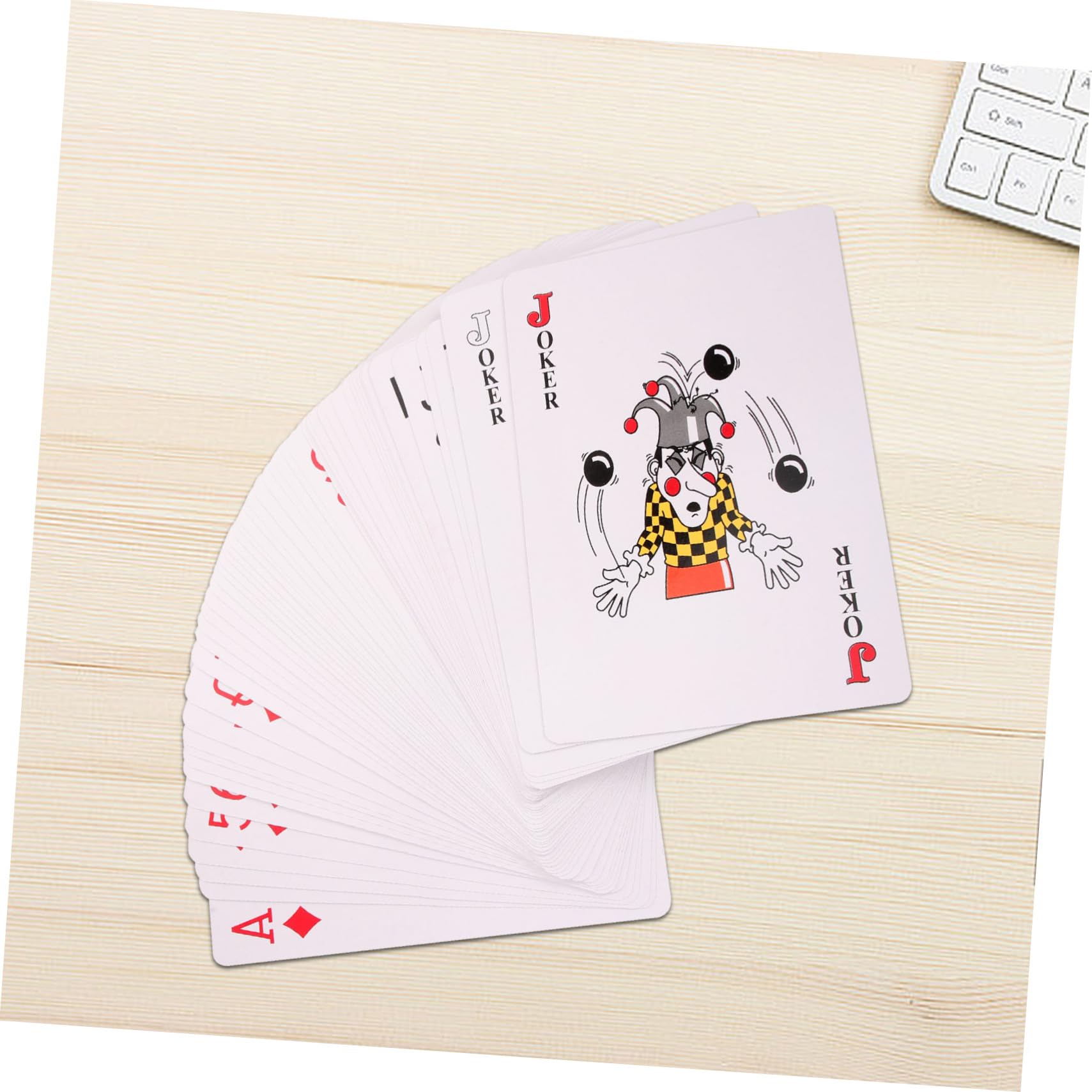 TOYANDONA Cartas de Póquer Extra Grandes Fácil de Transportar de Papel Efecto Decorativo Juego de Mesa para Fiestas y Entretenimiento