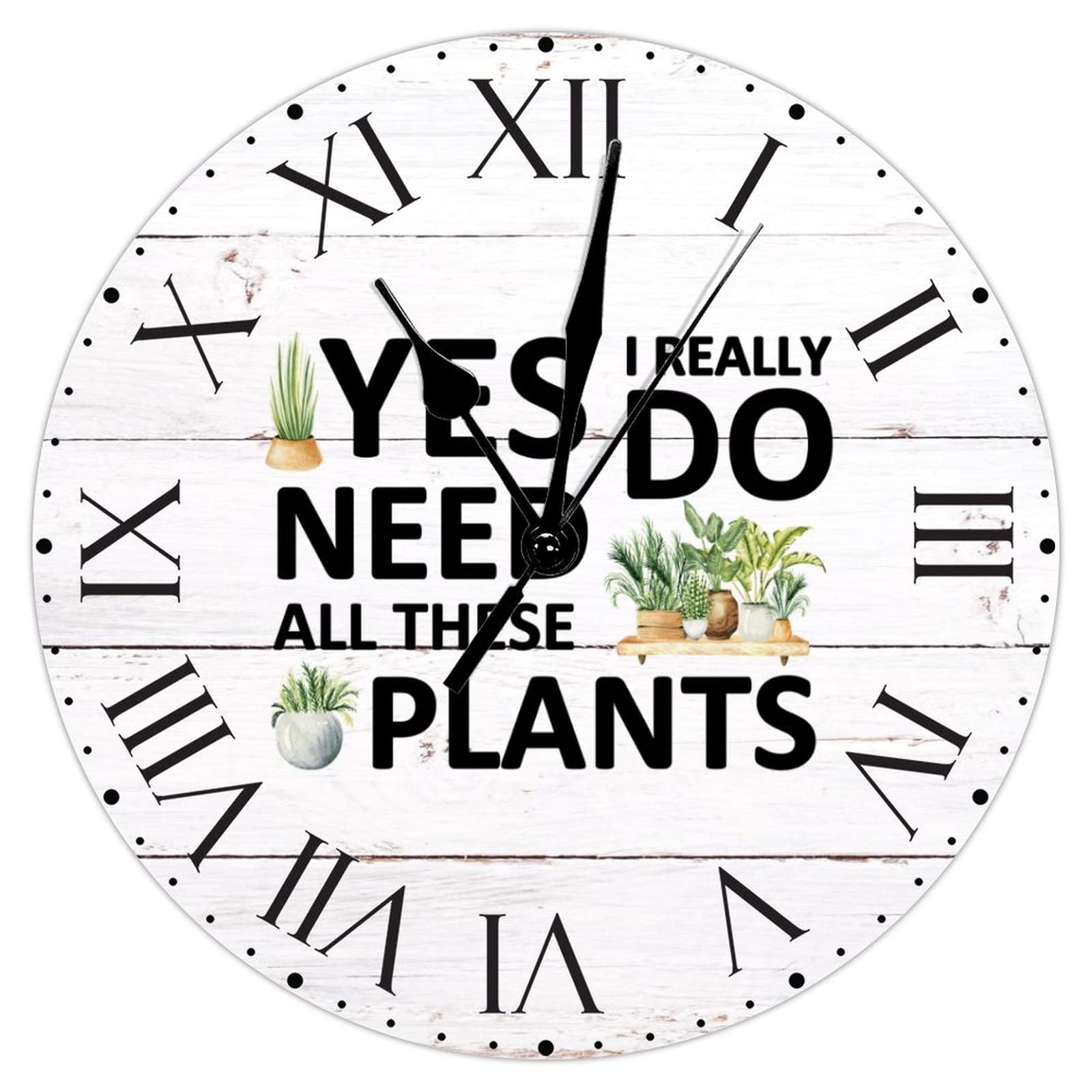 Horloge murale plantes en PVC pour afficher votre passion pour la nature