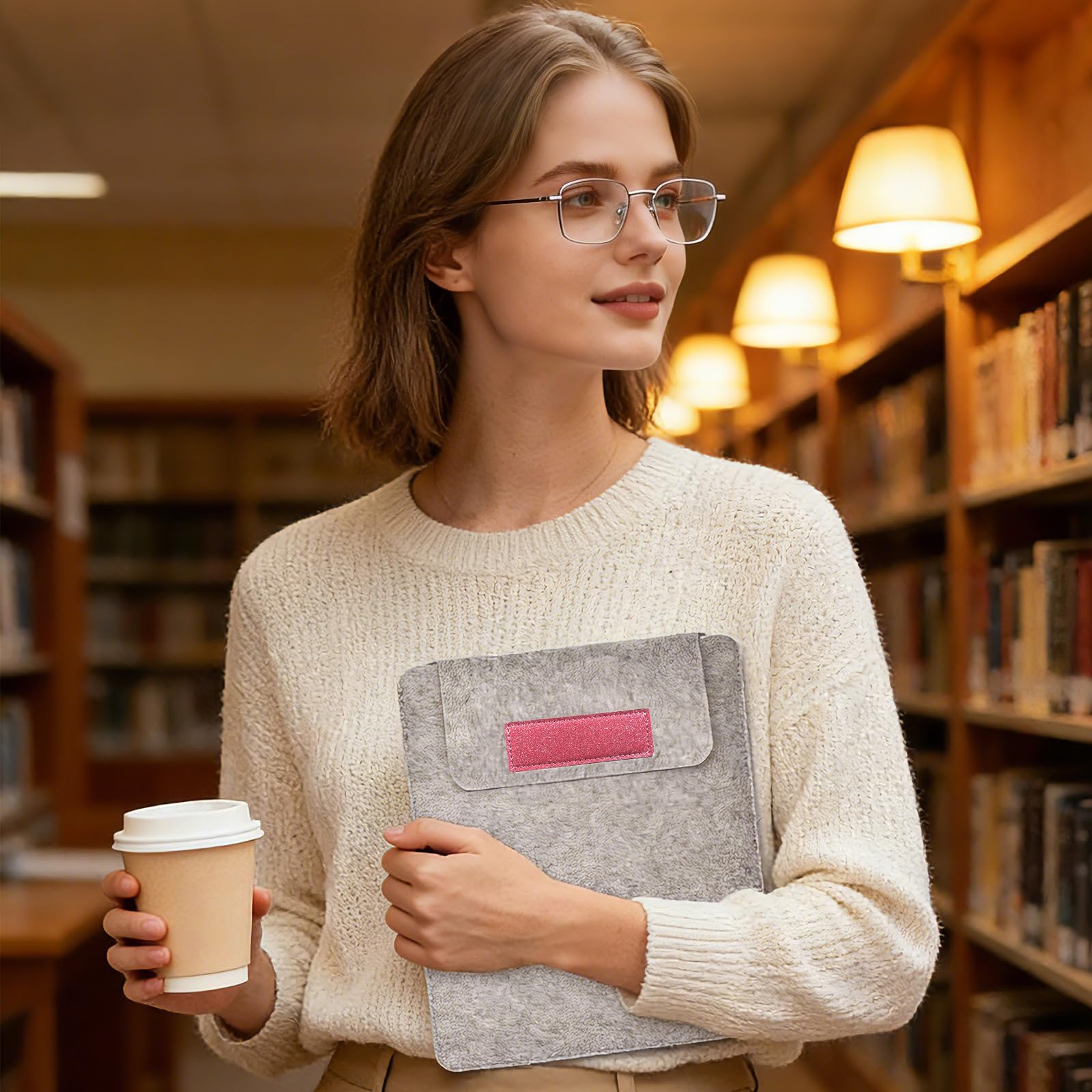 Caweet Étui de protection pour Kindle Scribe 11 pouces - Compatible avec Colorsoft 1ère génération et 3ème génération version 2025 - Cuir PU de qualité supérieure avec support pliable - Rose - 5