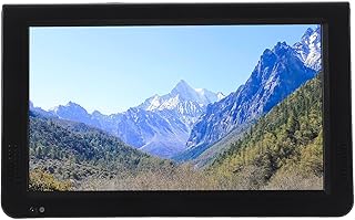 Fockety 10 inç Taşınabilir TV, LED Renkli HD Ekran Dijital TV, Vantuzlu Araç Şarj Kablosu, 4000mAh Pil, Karavan Kamp Seyahati için USB SD MMC Kartlı Küçük Televizyon Oynatıcı