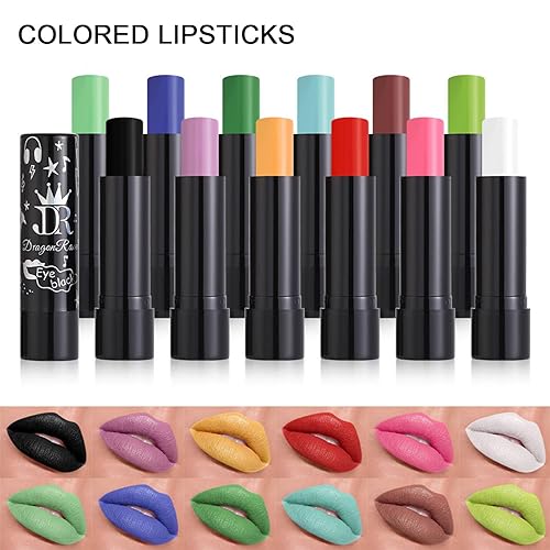 Miniatura 3 de Tubo de lápiz labial rosa mate, a prueba de manchas, de larga duración, mate, aterciopelado, de color intenso y atrevido, lápiz labial mate de alta