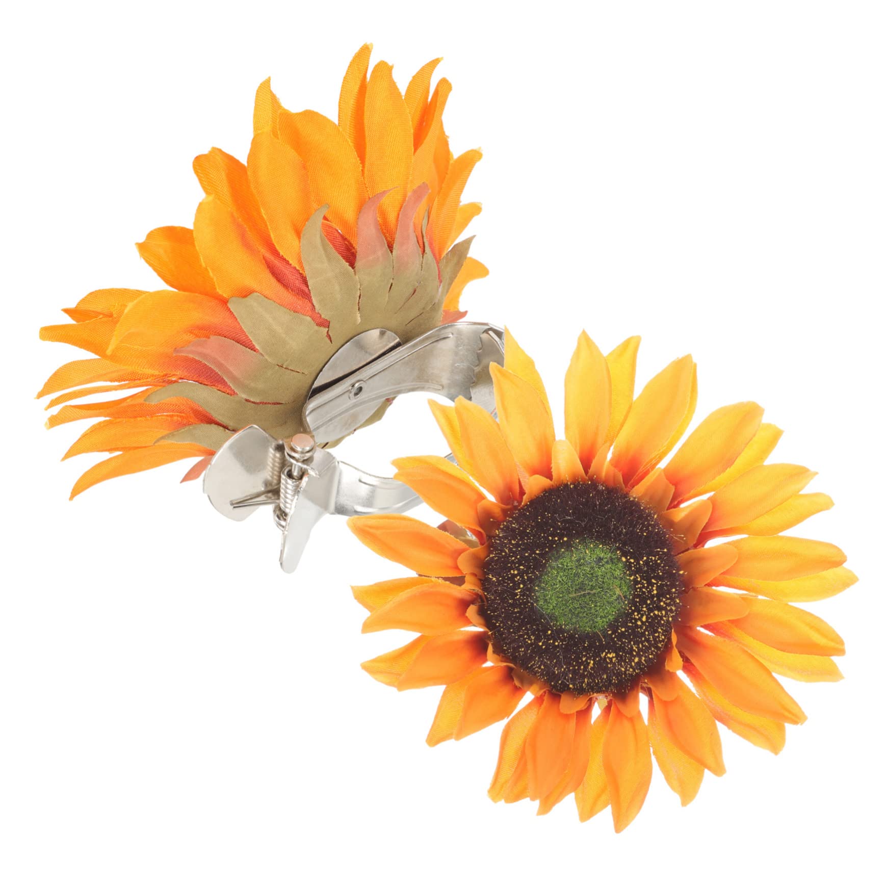 OUNONA 10stücke Sonnenblumen Vorhang Raffhalter Clips Stabile Gardinenbinder Für Schlafzimmer Wohnzimmer Büro Dekorative Vorhang Halterungen Mit Starkem Halt Klassisches Design Für