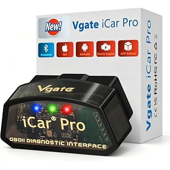 Vgate iCar Pro OBD2 Diagnostic Tool Bluetooth 4.0 OBDII Diagnostic Tool for iOS, iPhone, Android and Windows, Code Reader Wor