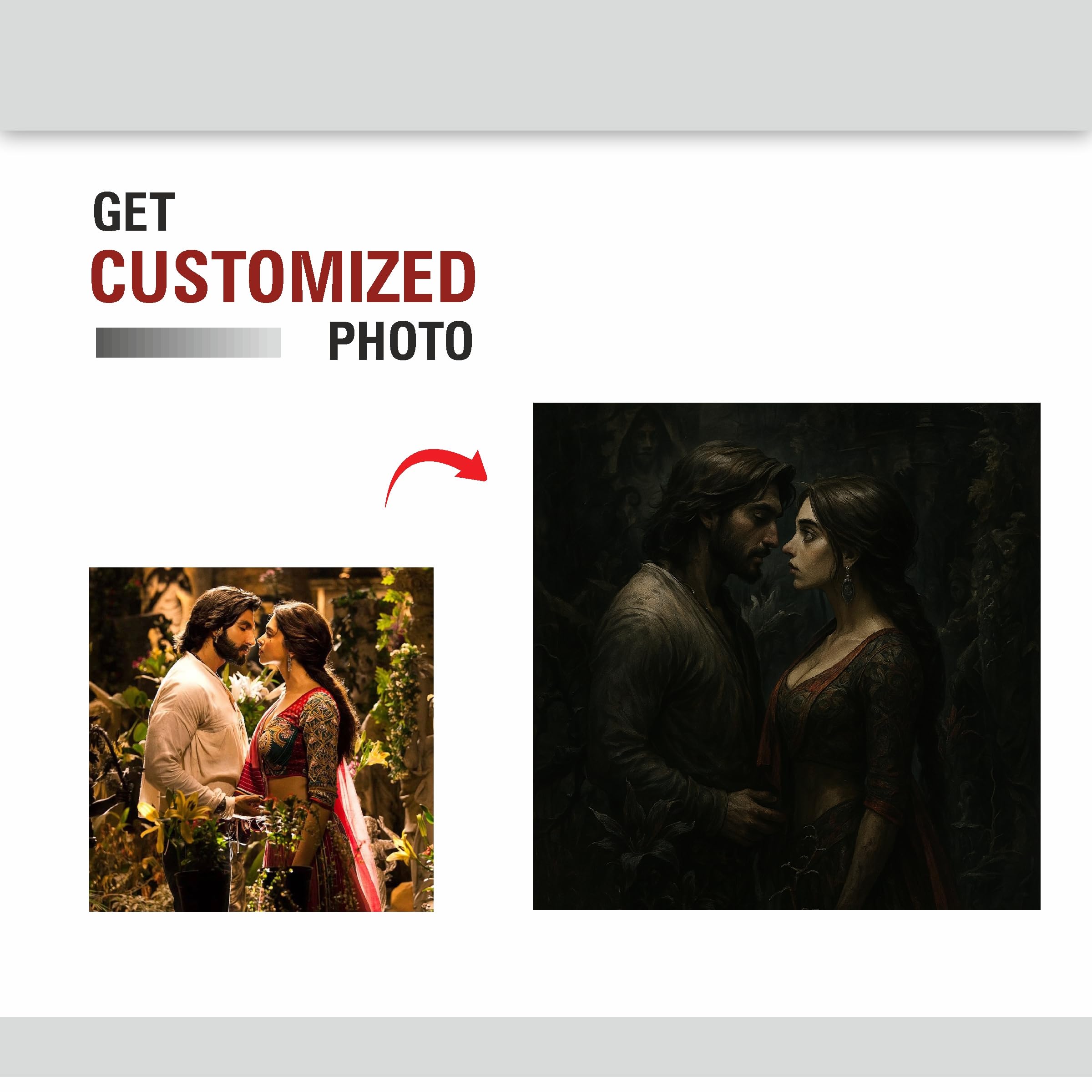 Dark Fantasy Style Frame - Personalized Gothic Artwork – view 5