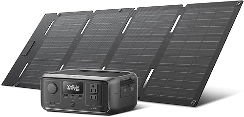 EF ECOFLOW Generador solar RIVER 3 con panel solar de 45 W, estación de energía portátil de 245 Wh, batería LiFePO4 de 300 W hasta 600 W de salida