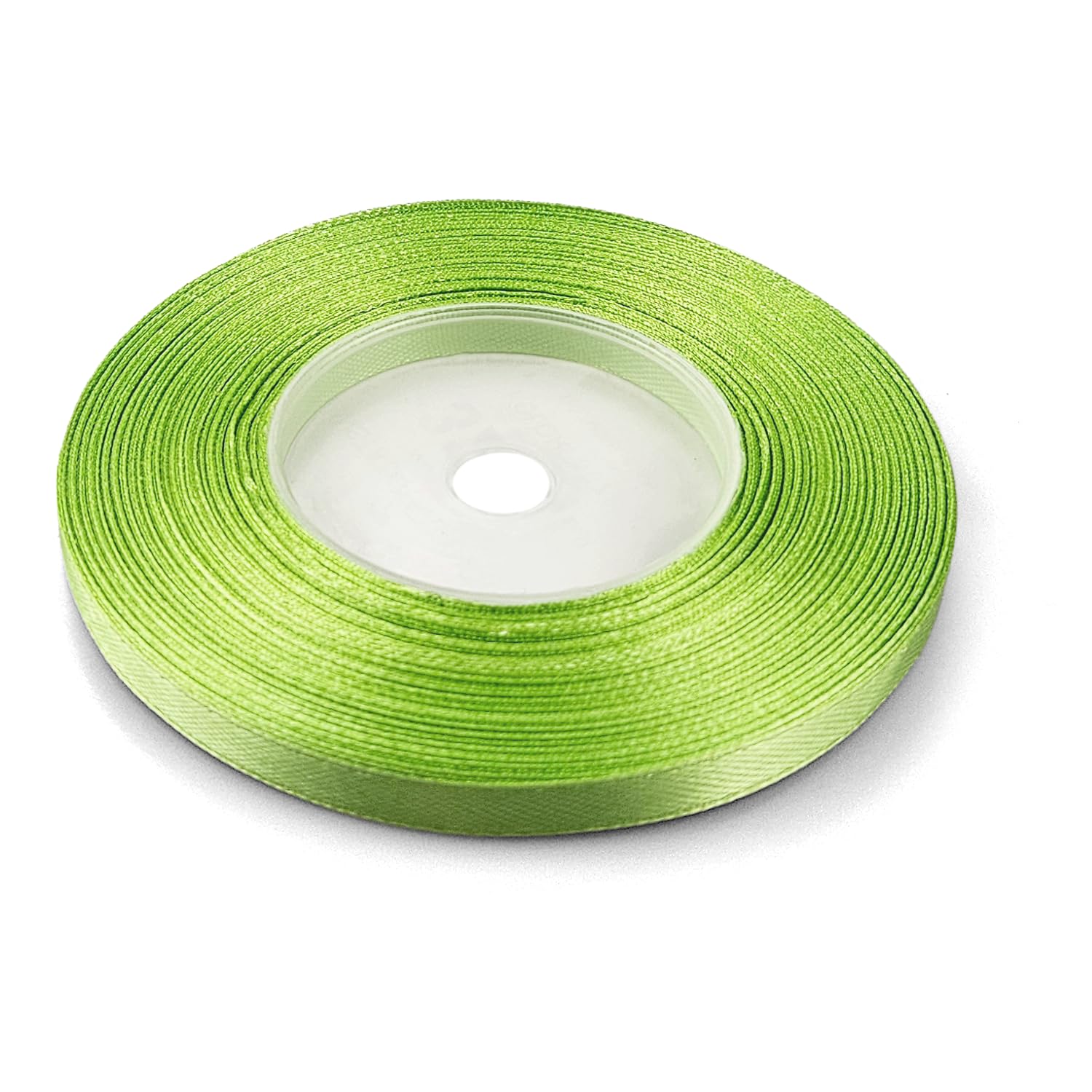 Netuno 1 Roll Apple Green Ribbon 6 mm x 32 m 0.24 in x 1260 in for Wrapping Crafts Wedding Birthday Christening Scrapbooking Christmas Cards DIY โ image 1