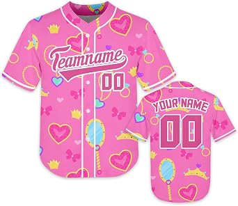 Kids Custom Cartoon Cartoon Baseball Jerseys Personalized Summer Shirts Childrens Gifts for Boys Girls 4-7 Years
