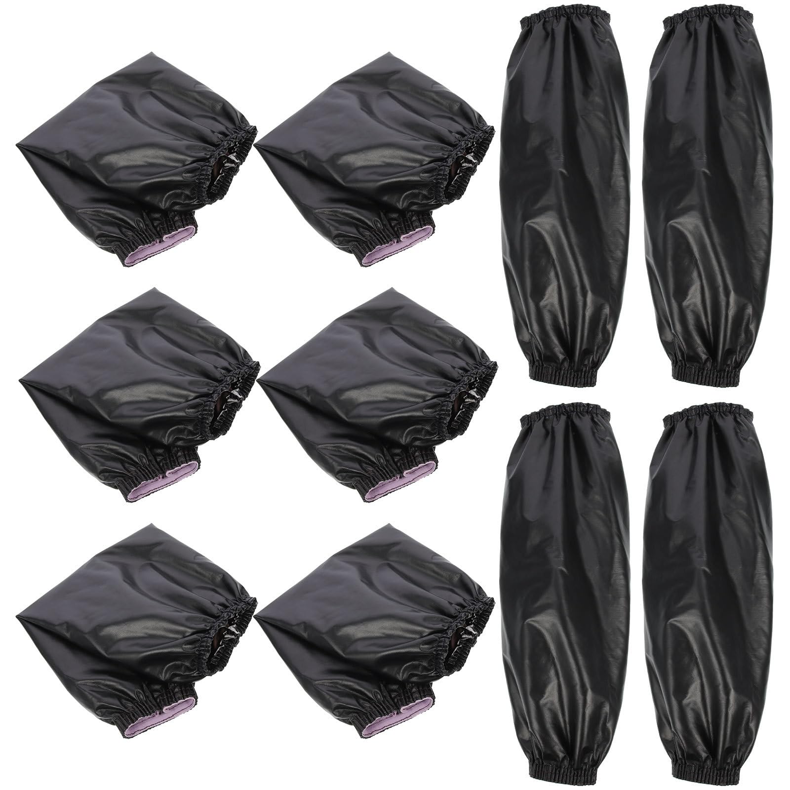Manguitos de soldadura OUNONA y mangas protectoras de piel sintética para brazos 8