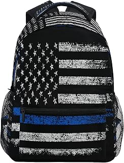 Zaino per bambini per Ragazzi Ragazze Vintage USA Bandiera Americana Retro Zaini Studente Zaino Grande per Scuola Elementare Borsa a Tracolla Bookbag