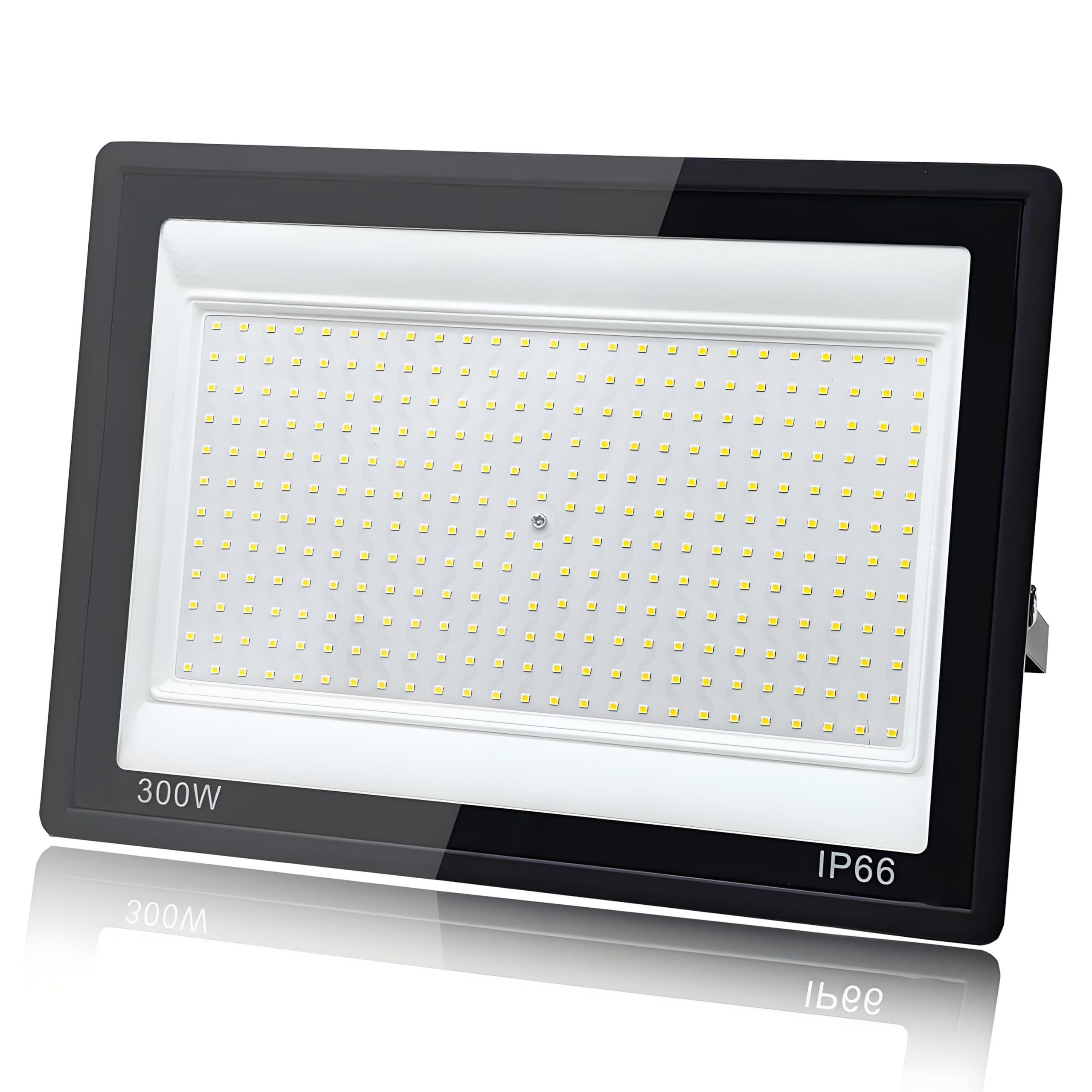 Zewnętrzne reflektory LED 300 W, 1 m przewód zimny biały 6500K zewnętrzny projektor LED, wodoodporny IP66 reflektor LED do projektora, 30000LM na taras, patio, kwadrat, parki, garaże, fabryki